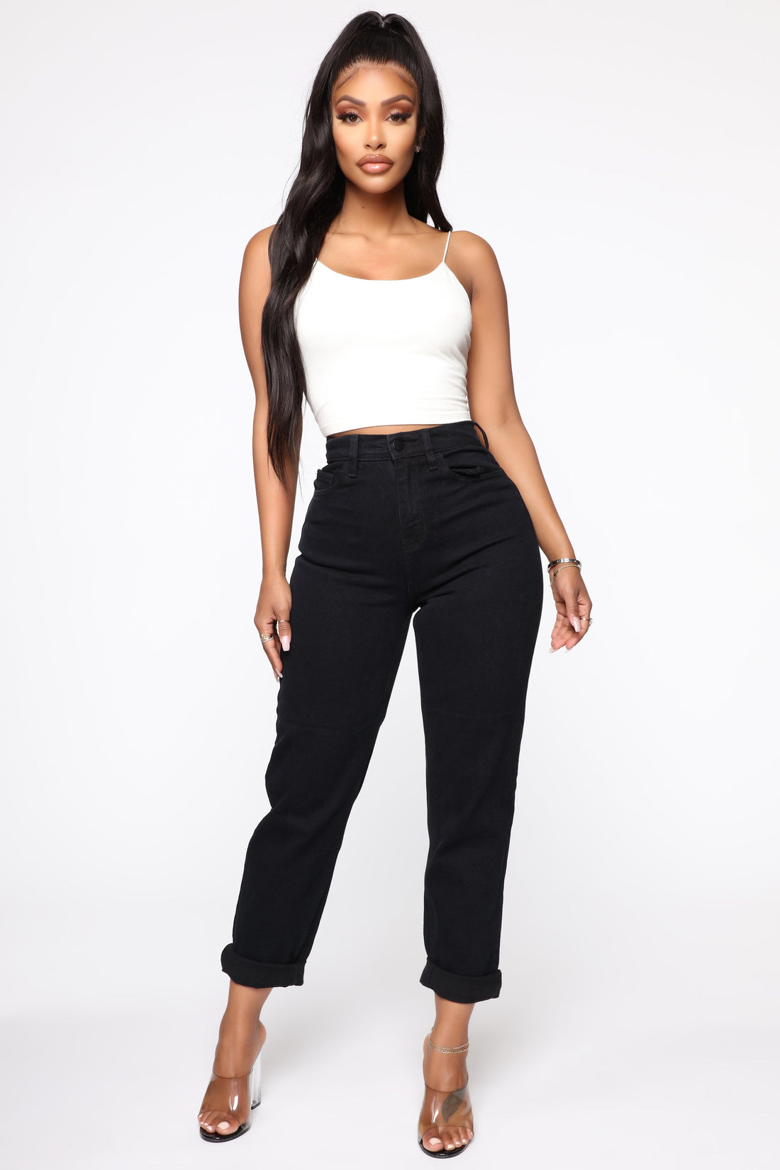 I Got It From My Mama Jeans - Black