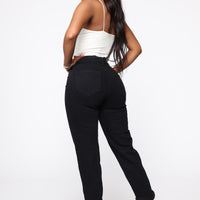I Got It From My Mama Jeans - Black