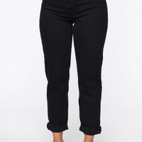 I Got It From My Mama Jeans - Black