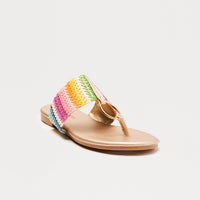 Arizona Raffia Sandals - Multi Color
