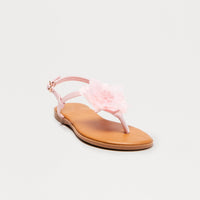 Addie Flower Sandals - Pink