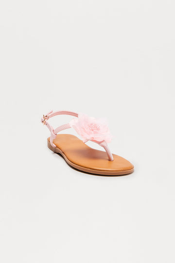 Addie Flower Sandals - Pink