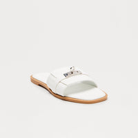 Avril Hardware Sandals - White