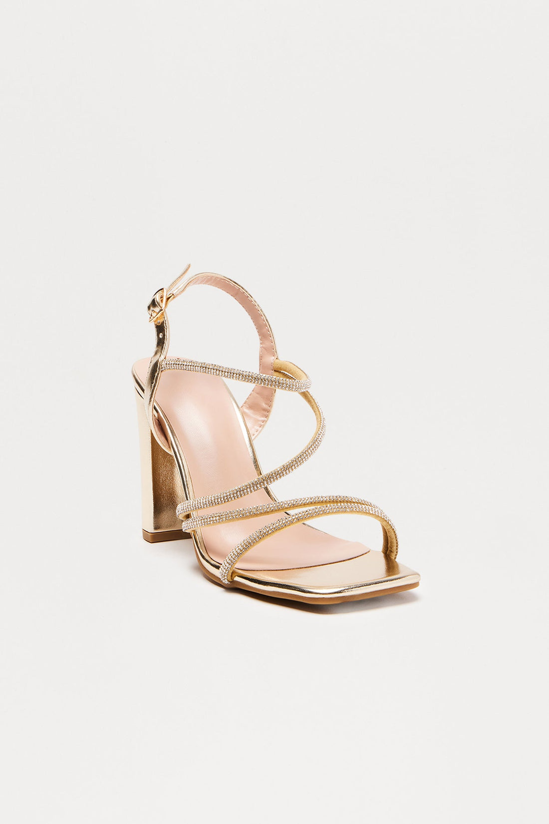 Alexander Rhinestone Heels - Gold