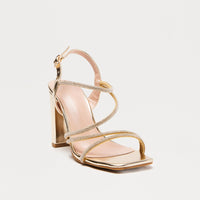 Alexander Rhinestone Heels - Gold