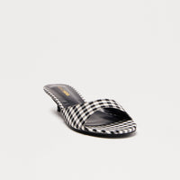 Barrymore Round Toe Kitten Heels - Black/White
