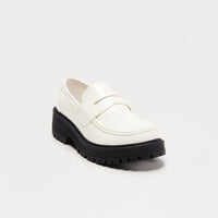 Berkley Faux Patent Loafers - White