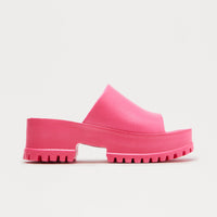 Benson Platform Mules - Hot Pink