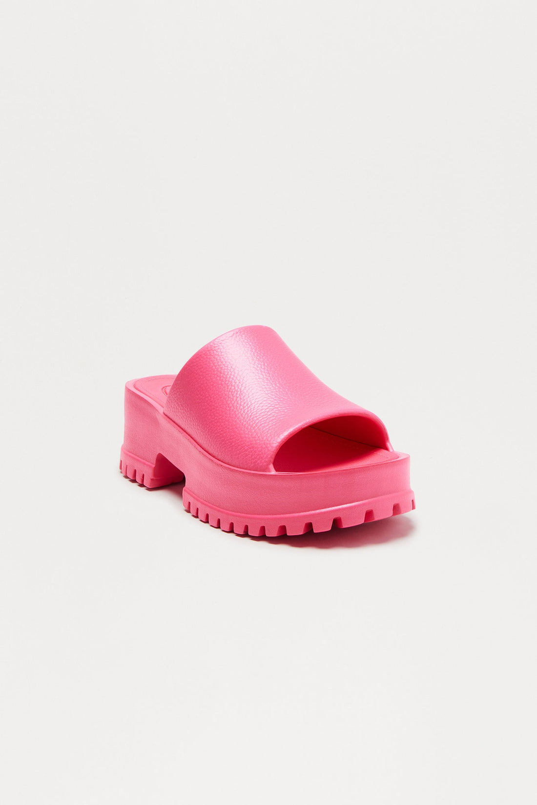 Benson Platform Mules - Hot Pink