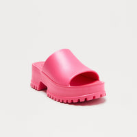 Benson Platform Mules - Hot Pink