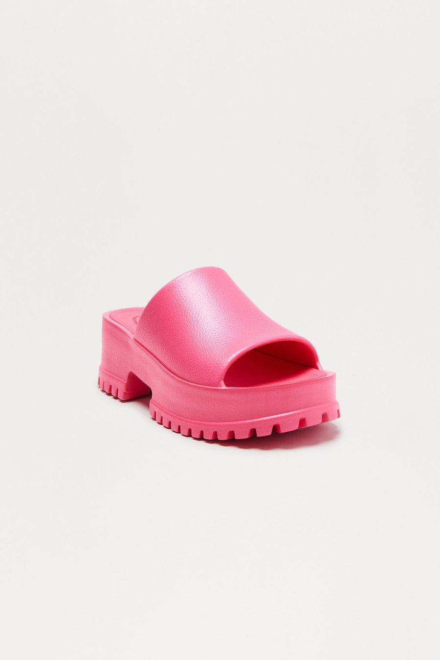 Benson Platform Mules - Hot Pink