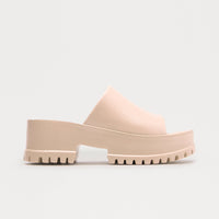 Benson Platform Mules - Beige