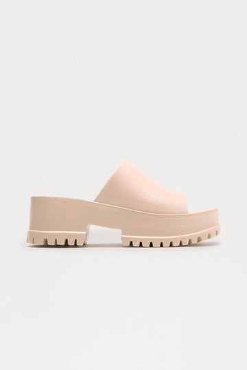 Benson Platform Mules - Beige