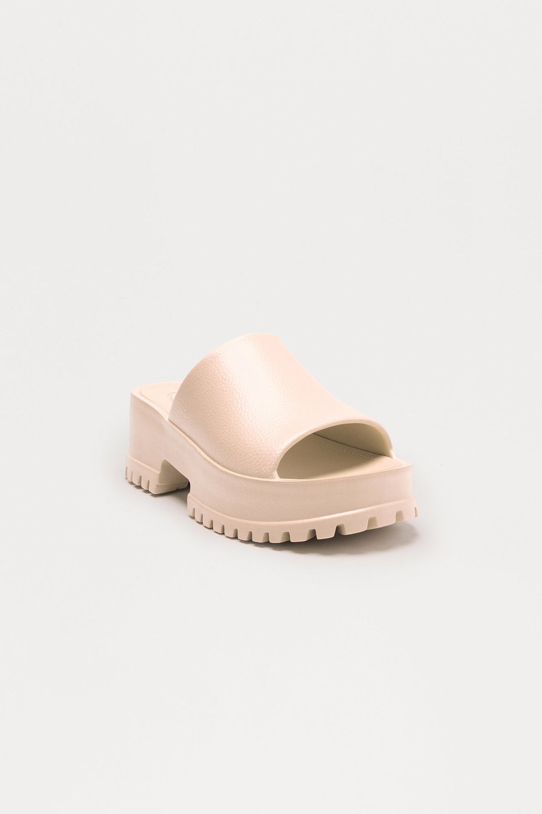 Benson Platform Mules - Beige