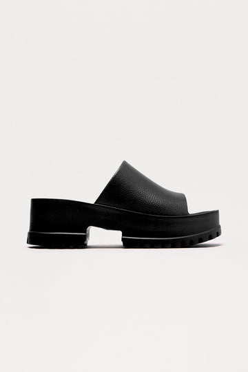 Benson Platform Mules - Black