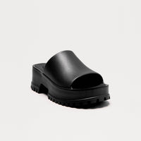 Benson Platform Mules - Black