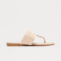 Arizona Raffia Sandals - Ivory