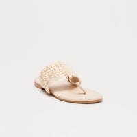 Arizona Raffia Sandals - Ivory