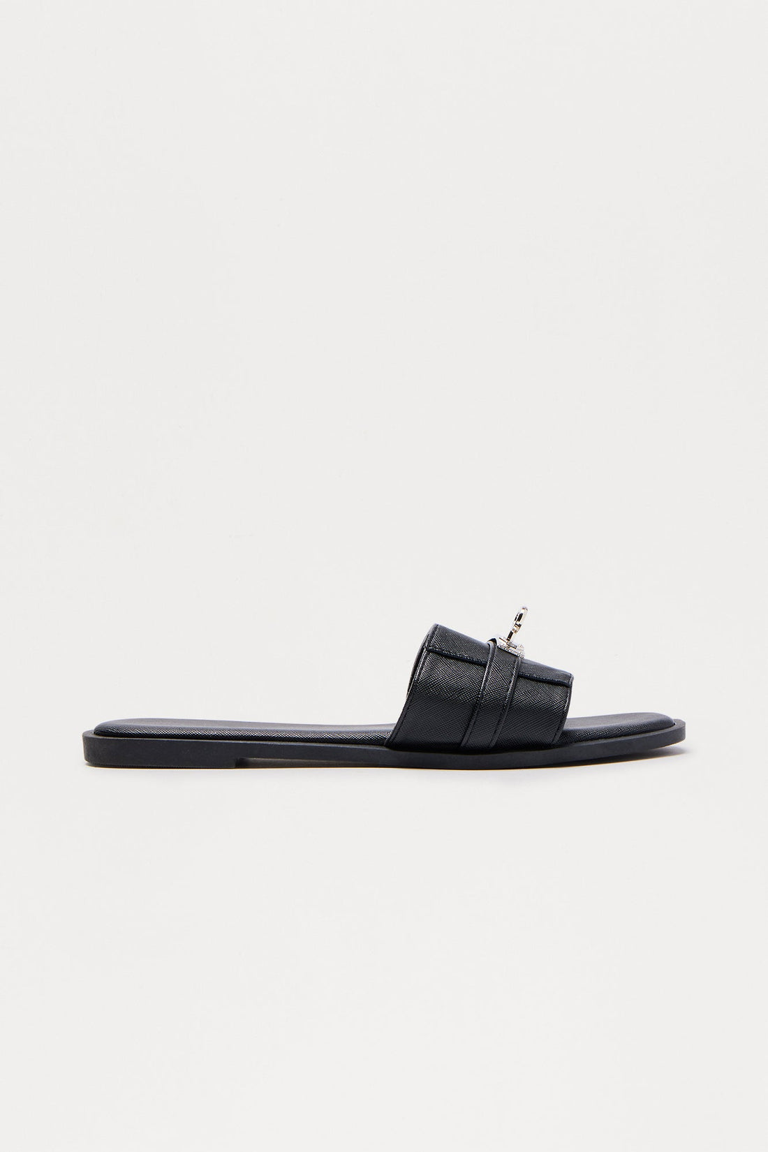 Avril Hardware Sandals - Black