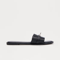 Avril Hardware Sandals - Black