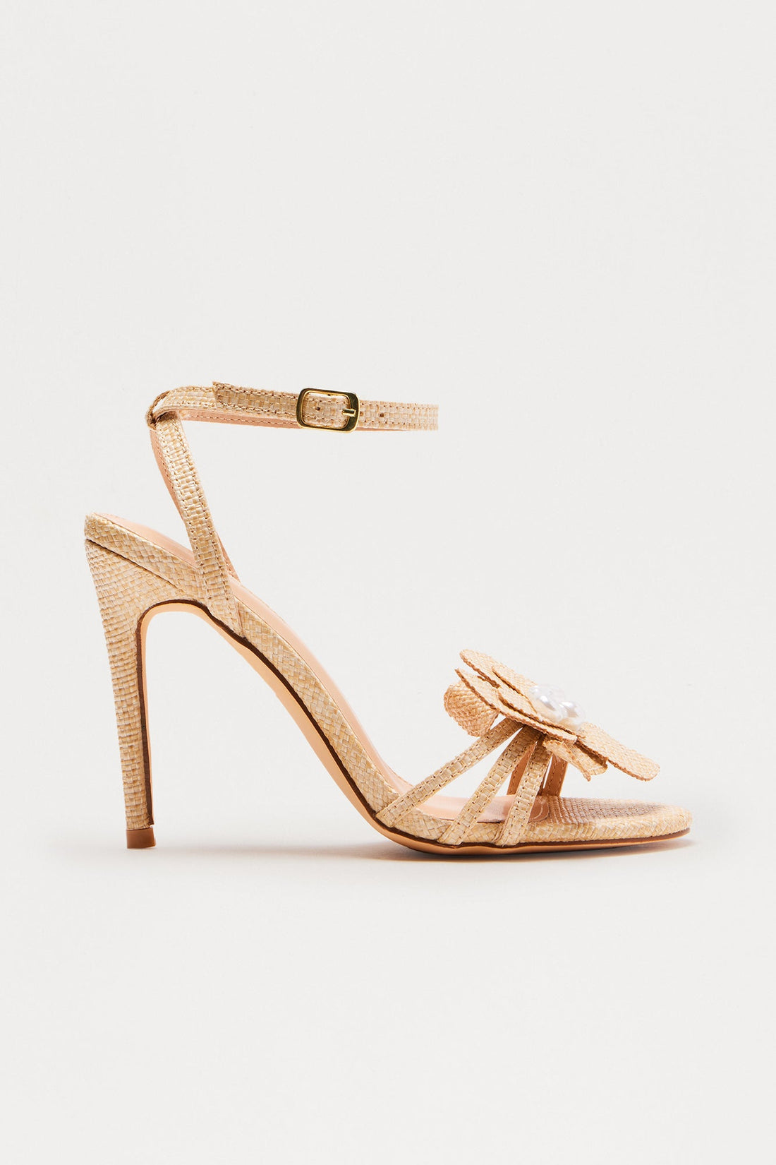Ambrosia Flower Heels - Natural