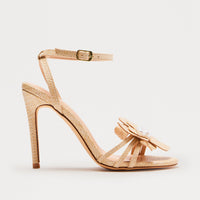 Ambrosia Flower Heels - Natural