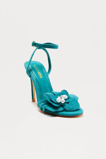 Ambrosia Flower Heels - Green