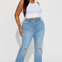 All Yours Curvy Stretch Bootcut Jean - Light Wash
