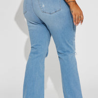 All Yours Curvy Stretch Bootcut Jean - Light Wash