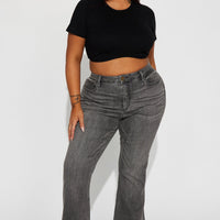 Best Behavior Stretch Flare Jean - Black Wash