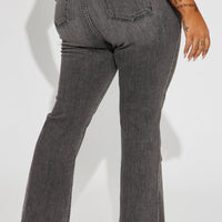 Best Behavior Stretch Flare Jean - Black Wash
