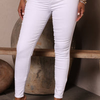 Luxe Ultra High Waist Skinny Jeans - White