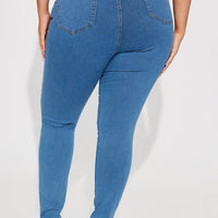 Enough Said High Stretch Skinny Jean - Medium Wash