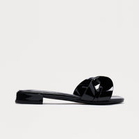 Astelle Bow Slip On Sandals - Black