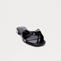 Astelle Bow Slip On Sandals - Black