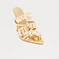 Atlantis Shell Stiletto Heels - Gold
