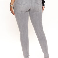 In The Night High Rise Skinny Jeans - Grey