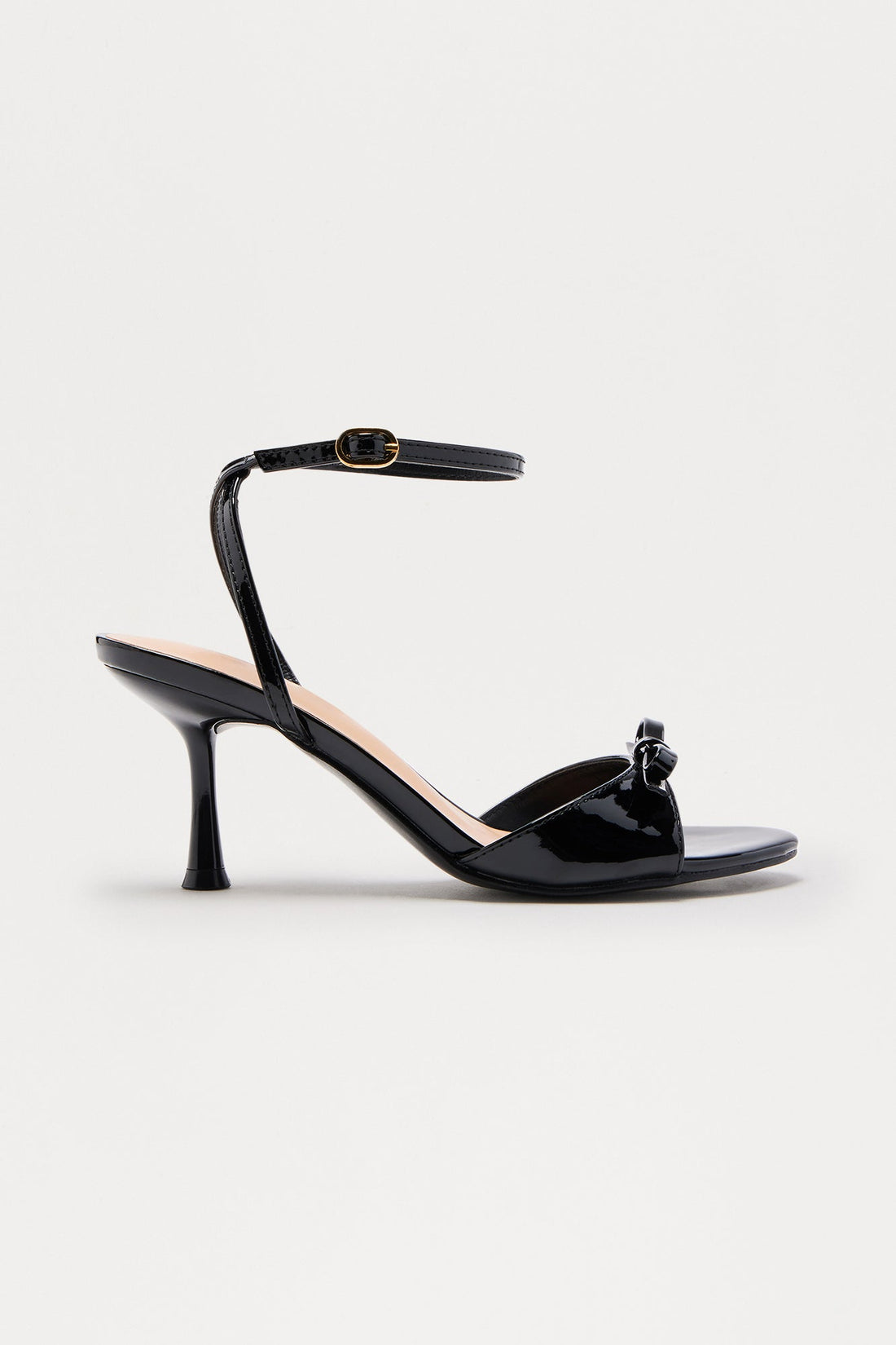 Arletta Ankle Strap Heels - Black