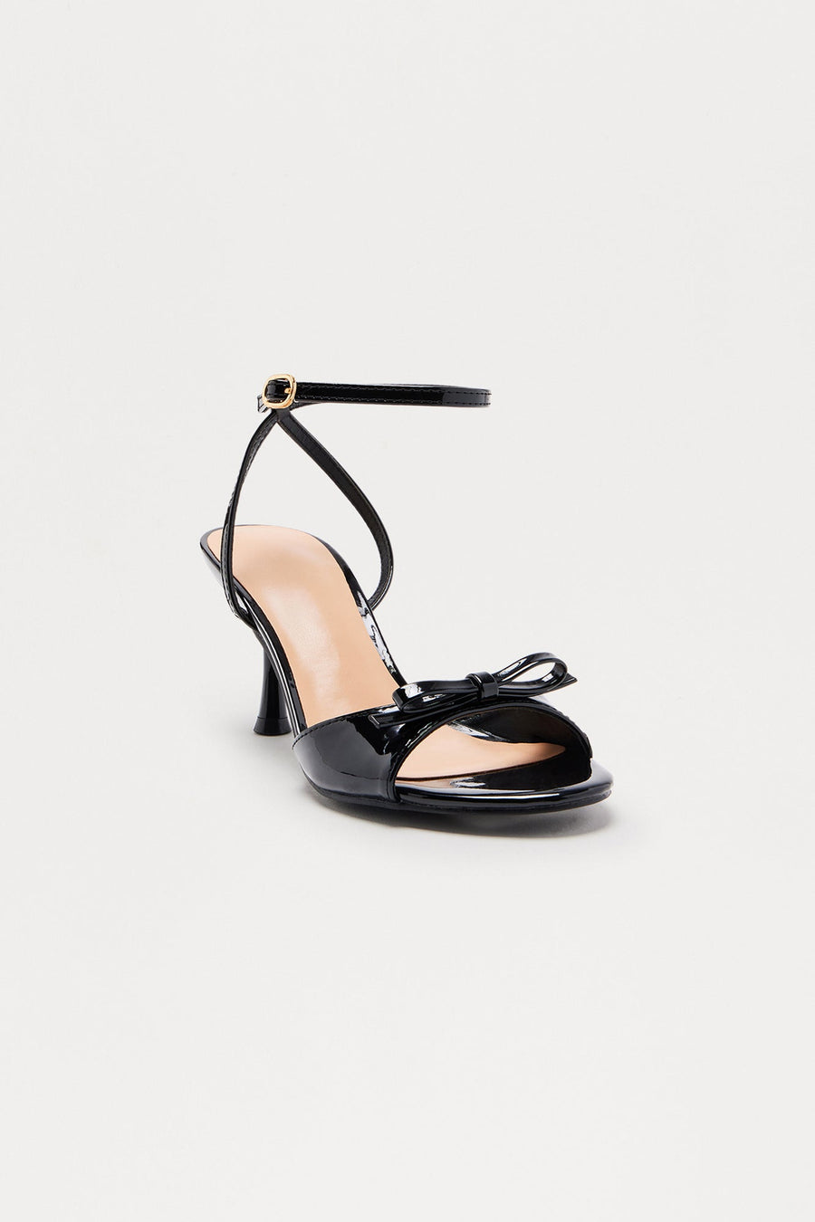 Arletta Ankle Strap Heels - Black