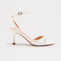 Arletta Ankle Strap Heels - White