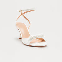 Arletta Ankle Strap Heels - White