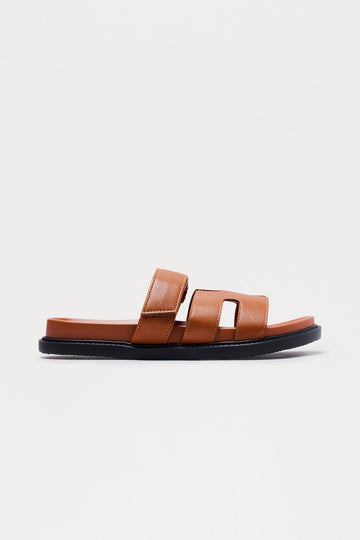 Agnes Flat Sandals - Tan