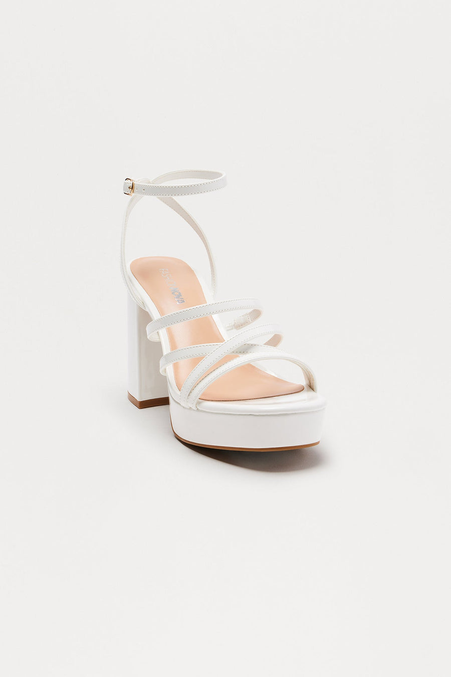 Being Pretty Platform Heeled Sandals - White