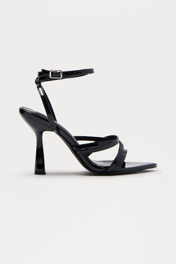 Affinity Ankle Strap Heels - Black