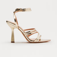 Affinity Ankle Strap Heels - Gold