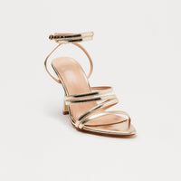 Affinity Ankle Strap Heels - Gold