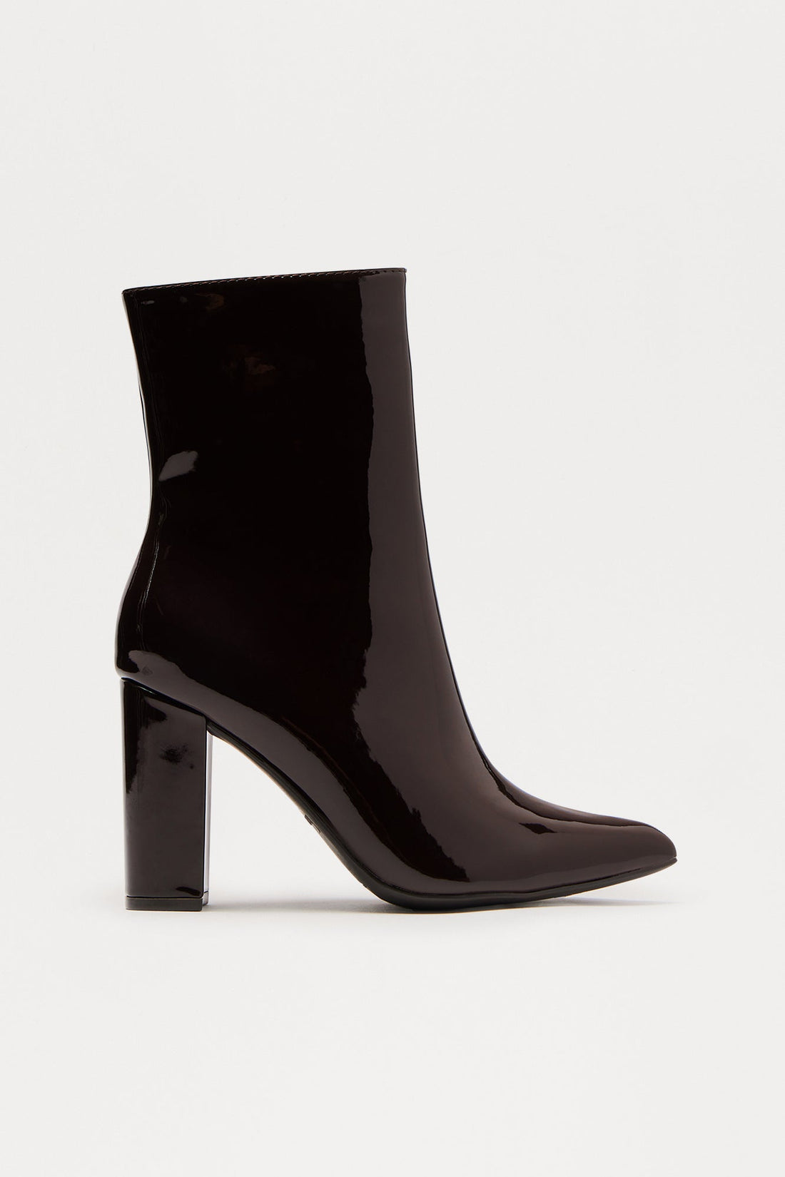 Be Yourself Block Heel Booties - Brown