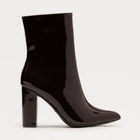 Be Yourself Block Heel Booties - Brown