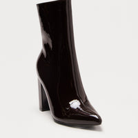 Be Yourself Block Heel Booties - Brown
