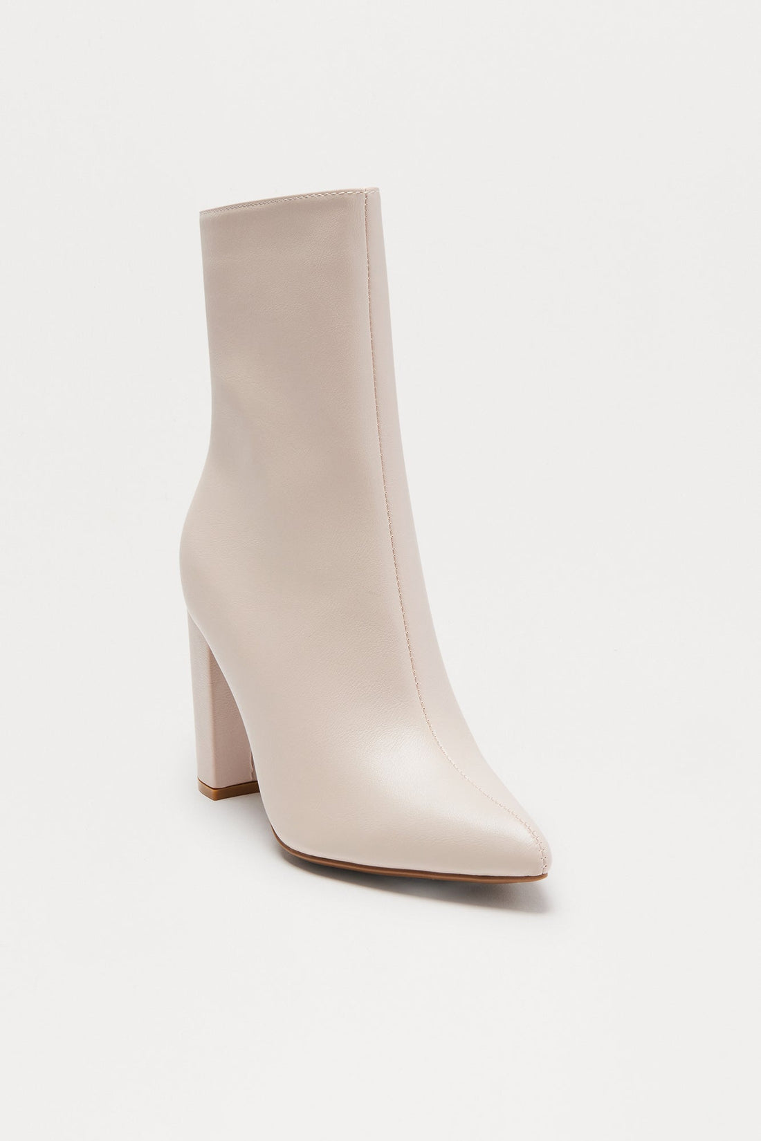 Be Yourself Block Heel Booties - Sand